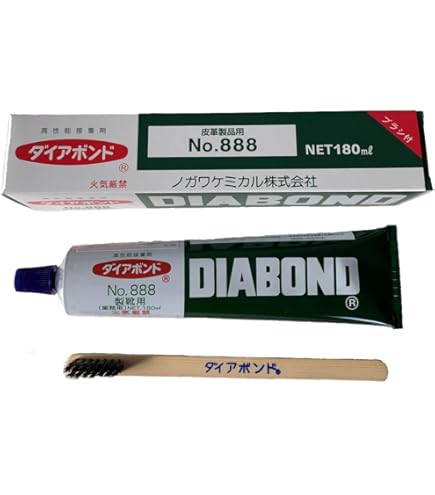 ノガワケミカル　ダイアボンド888 1箱　12本入り　　3箱 Amazon.co.jp: お得用 180ml ダイアボンド No.888 ブラシ/ヘラ付 ゴム